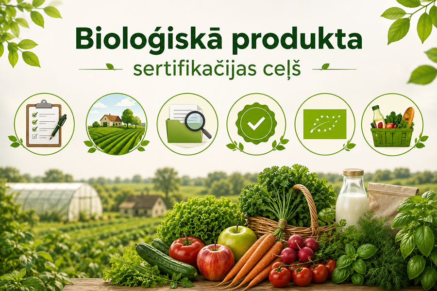 Bioloģiskā produkta sertifikācijas ceļš